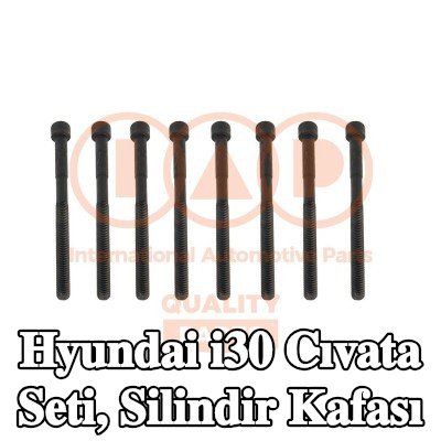 IAP QUALITY PARTS Cıvata Kiti, silindir kafası M9x1, 50, 130mm — Hyundai i30