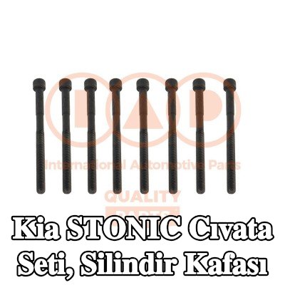 IAP QUALITY PARTS Cıvata Kiti, silindir kafası M9x1, 50, 130mm — Kia Stonic