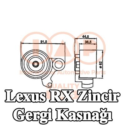 IAP QUALITY PARTS Zincir gergi kasnağı — 2005 Lexus Rx