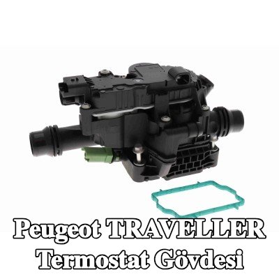 VEMO Cıvata/vida ile termostat muhafazası, sensörlü, termostatlı — 2016 Peugeot Traveller