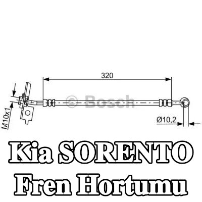 BOSCH Fren hortumu 320mm — 2012 Kia Sorento