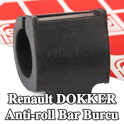FEBI BILSTEIN Sol ön aks stabilizatör çubuğu burcu, Ön Aks Sağ, iç, 23mm — Renault Dokker
