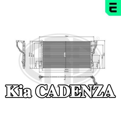 ERA مكثف تكييف الهواء مع مجفف — Kia Cadenza