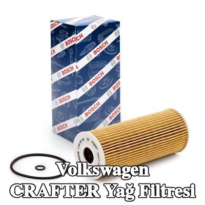 BOSCH Contalı/sızdırmazlık elemanlı yağ filtresi — 2010 Volkswagen Crafter