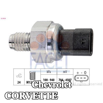FACET مستشعر ضغط الزيت — Chevrolet Corvette