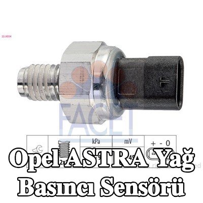 FACET Yağ basıncı sensörü — 2020 Opel Astra