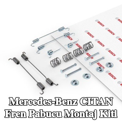 BOSCH Yaylı fren pabucu montaj kiti — 2012 Mercedes-Benz Citan