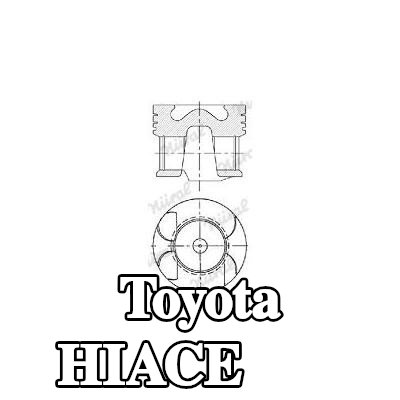 NÜRAL مكبس لقضيب التوصيل Keystone, مع قناة تبريد, مع حامل حلقة المكبس — Toyota Hiace