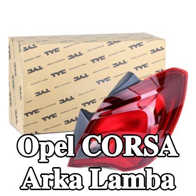 TYC Arka lamba Sağ, ampul yuvası olmadan — 2016 Opel Corsa