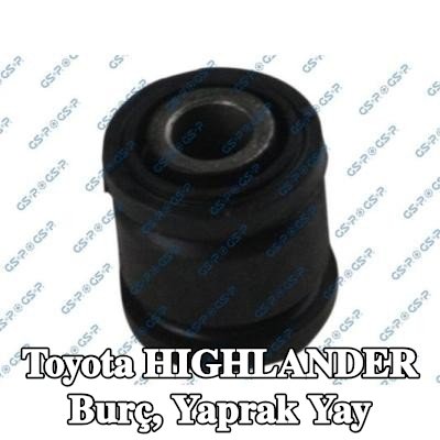 GSP Burç, yaprak yay Alt, Arka Aks Sol, Arka Aks Sağ, dış — Toyota Highlander
