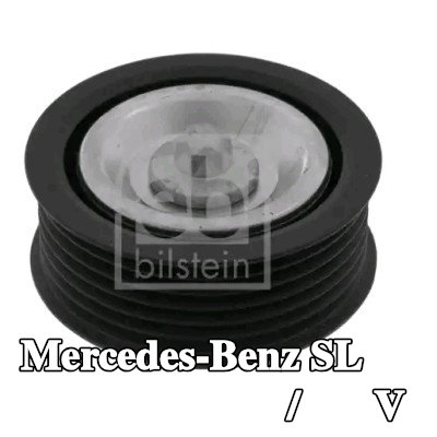 FEBI BILSTEIN بكرة الانحراف/التوجيه, V-ribbed belt Outer Diameter: 67mm, مع برغي — Mercedes-Benz Sl