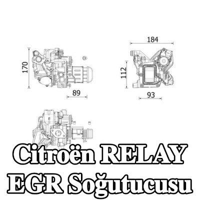 MAHLE Contasız EGR soğutucu, EGR valfli — 2020 Citroën Relay