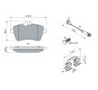BOSCH Fren balatası seti 18, 6mm, gıcırtı önleyici plaka ile, cıvata/vida ile, montaj kılavuzu ile, aksesuarlarla — 2011 Mercedes-Benz A-Class (11)
