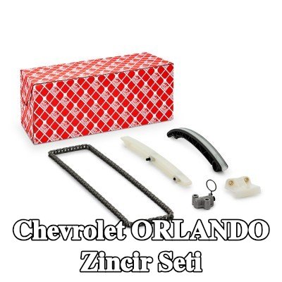 FEBI BILSTEIN Zincir gergisi içeren zamanlama zinciri kiti, kızak raylı — Chevrolet Orlando