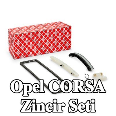 FEBI BILSTEIN Zincir gergisi içeren zamanlama zinciri kiti, kızak raylı — Opel Corsa