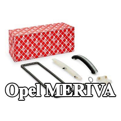 FEBI BILSTEIN طقم سلسلة التوقيت مع شداد السلسلة, مع سكك انزلاقية — Opel Meriva