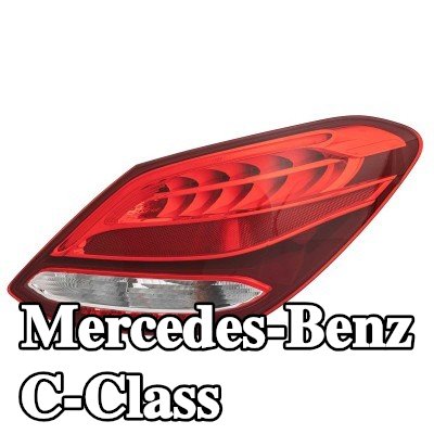 HELLA المصباح الخلفي الأيمن, مع حامل لمبة, مع لمبات — 2014 Mercedes-Benz C-Class