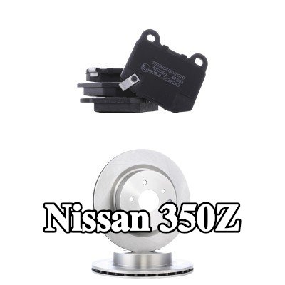 RIDEX مجموعة أقراص الفرامل والوسادات للمحور الخلفي, مزود بفتحات تهوية داخلية — 2002 Nissan 350z