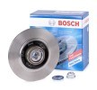 BOSCH Fren diski Dış Çap: 260mm, düz, Yağlanmış, ABS sensör halkalı, tekerlek yatağı ile — 2012 Renault Scénic (1)