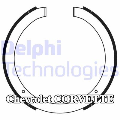 DELPHI مجموعة أحذية الفرامل — Chevrolet Corvette
