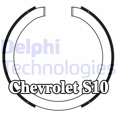 DELPHI مجموعة أحذية الفرامل — Chevrolet S10