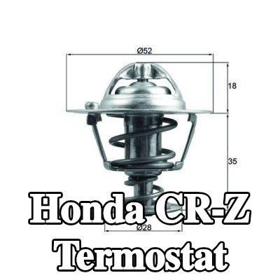 MAHLE Termostat 78°C, 52mm, 28mm, contalı/sızdırmaz — 2011 Honda Cr-z