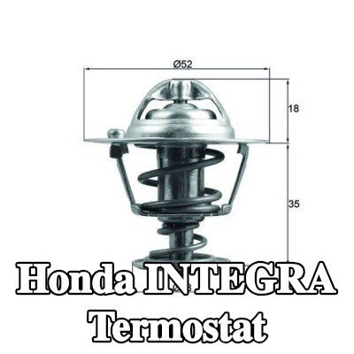 MAHLE Termostat 78°C, 52mm, 28mm, contalı/sızdırmaz — 1995 Honda Integra