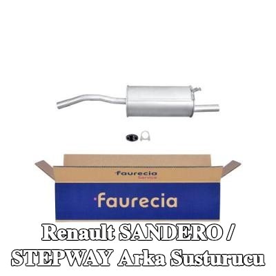 HELLA Arka susturucu Arka, montaj parçaları ile — Renault Sandero / Stepway