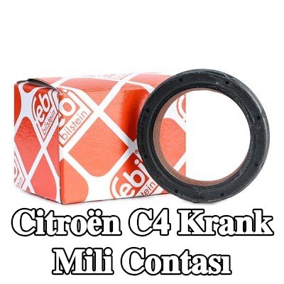 FEBI BILSTEIN FPM (florlu kauçuk) krank mili contası, PTFE (politetrafloroetilen) — 2004 Citroën C4