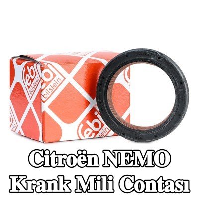 FEBI BILSTEIN FPM (florlu kauçuk) krank mili contası, PTFE (politetrafloroetilen) — Citroën Nemo