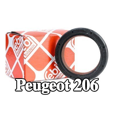FEBI BILSTEIN حشية العمود المرفقي FPM (مطاط فلوري), PTFE (بولي تترافلورو إيثيلين) — Peugeot 206