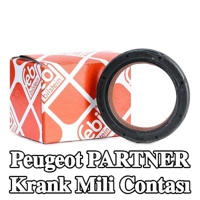 FEBI BILSTEIN FPM (florlu kauçuk) krank mili contası, PTFE (politetrafloroetilen) — 2005 Peugeot Partner