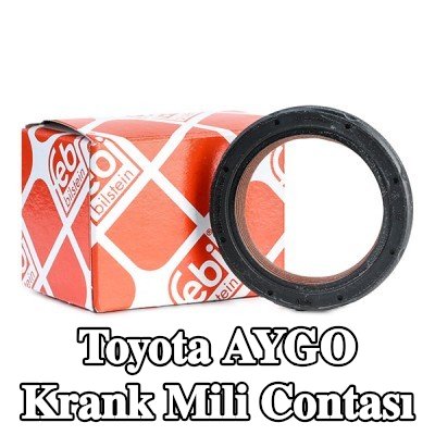 FEBI BILSTEIN FPM (florlu kauçuk) krank mili contası, PTFE (politetrafloroetilen) — 2005 Toyota Aygo