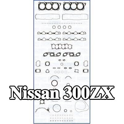 AJUSA مجموعة حشيات كاملة, محرك مزود بحشية رأس الأسطوانة, مع أختام ساق الصمام, FIBERMAX — Nissan 300zx