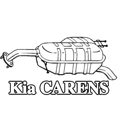 VEGAZ كاتم الصوت الخلفي — Kia Carens