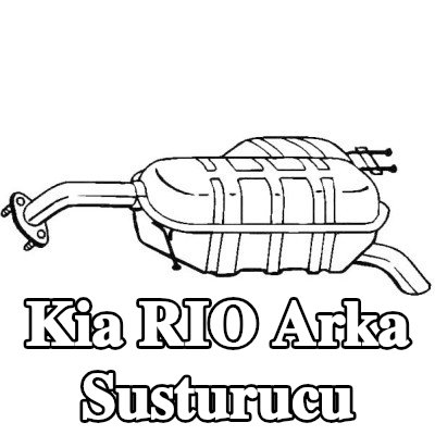 VEGAZ Arka susturucu — 2005 Kia Rio