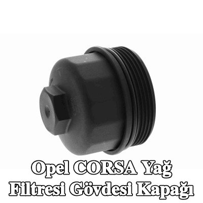 VAICO Conta halkalı yağ filtresi muhafaza kapağı, filtre olmadan — 2002 Opel Corsa
