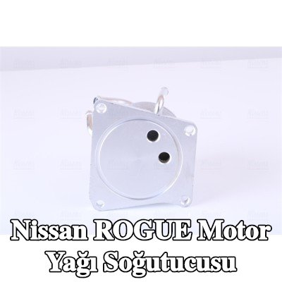 NISSENS Contasız motor yağı soğutucusu, yağ filtresi muhafazası olmadan, filtre olmadan — Nissan Rogue