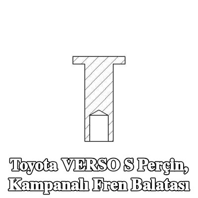 TEXTAR Perçin, kampanalı fren balatası — Toyota Verso S