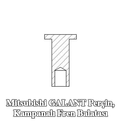 TEXTAR Perçin, kampanalı fren balatası — Mitsubishi Galant