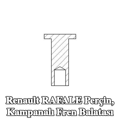 TEXTAR Perçin, kampanalı fren balatası — Renault Rafale
