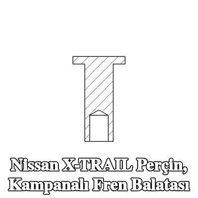 TEXTAR Perçin, kampanalı fren balatası — Nissan X-trail