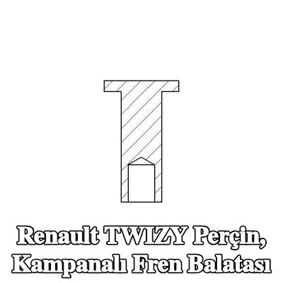 TEXTAR Perçin, kampanalı fren balatası — Renault Twizy