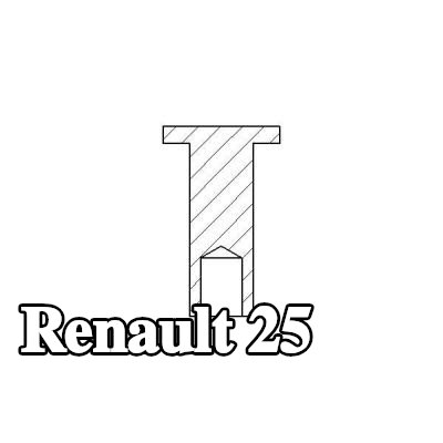 TEXTAR برشام، بطانة فرامل الأسطوانة — Renault 25