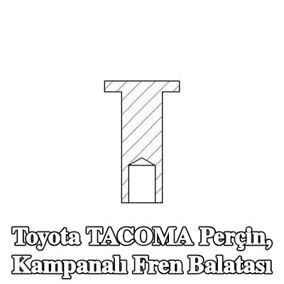 TEXTAR Perçin, kampanalı fren balatası — Toyota Tacoma