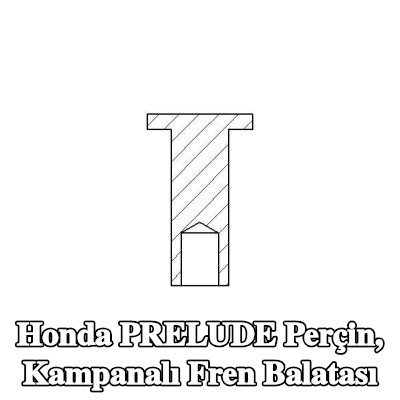 TEXTAR Perçin, kampanalı fren balatası — Honda Prelude