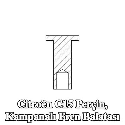 TEXTAR Perçin, kampanalı fren balatası — Citroën C15