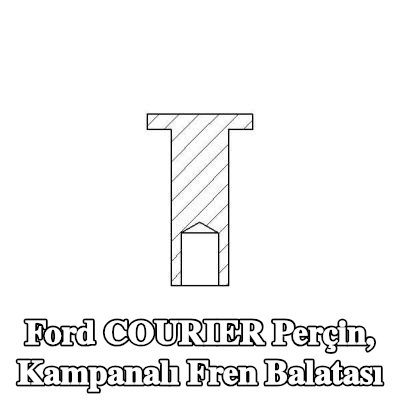 TEXTAR Perçin, kampanalı fren balatası — Ford Courier