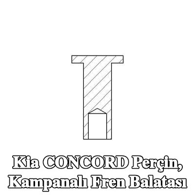 TEXTAR Perçin, kampanalı fren balatası — Kia Concord