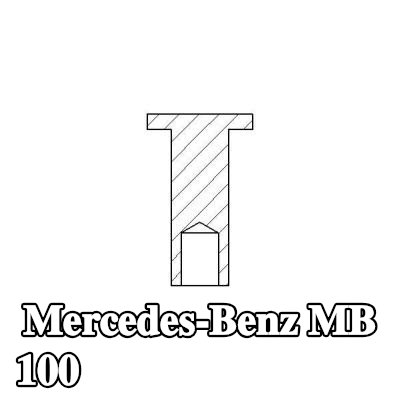 TEXTAR برشام، بطانة فرامل الأسطوانة — Mercedes-Benz Mb 100